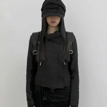 플레어업 asymmetrical biker jacket black | 브랜드 중고거래 플랫폼