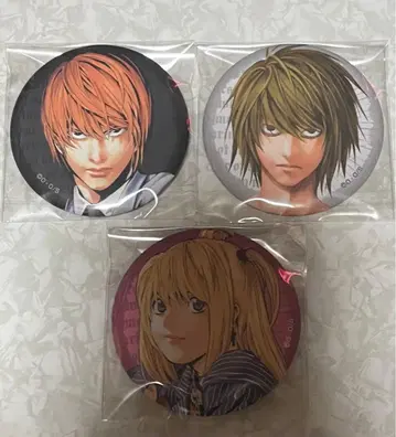 DEATHNOTE 데스노트 매트 캔뱃지 야가미 라이토 L 미사미사 캔뱃지