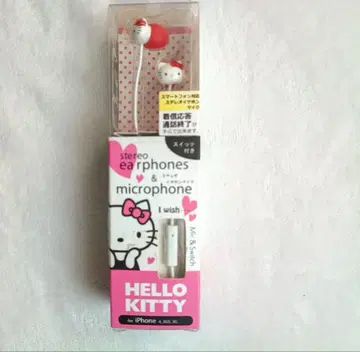 HELLO KITTY 스테레오 이어폰 마이크 SAN-65A