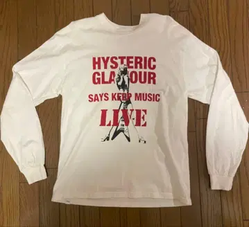 HYSTERIC GLAMOUR 긴팔 티셔츠 화이트 M