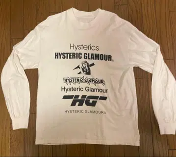 HYSTERIC GLAMOUR 롱 슬리브 T셔츠 화이트