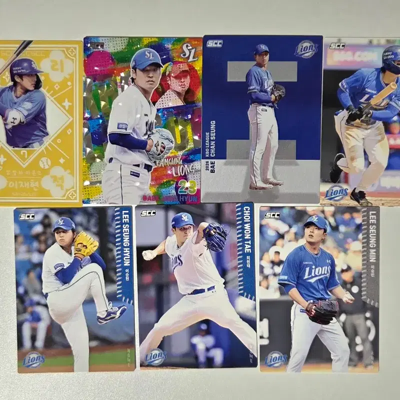 2026 KBO 카드 삼성 라이온즈 이재현 승리부적 포함 7장 일괄