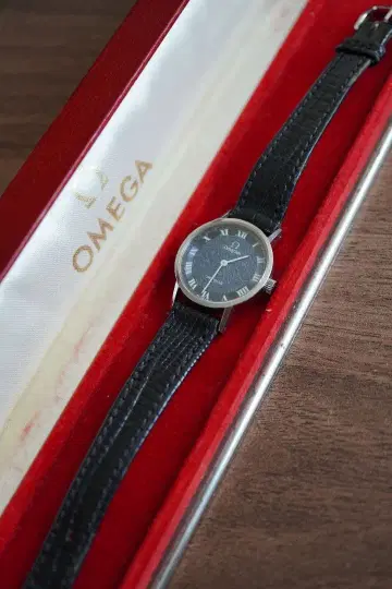 OMEGA 시계 DeVille 블루 수동 와인딩 여성용 데빌