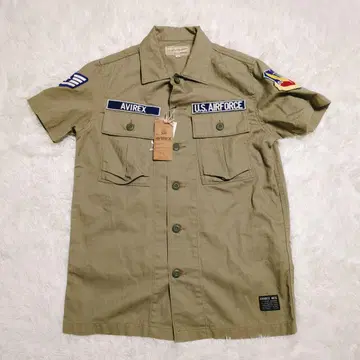 새상품 아비렉스 밀리터리 셔츠 헤링본 U.S. AIRFORCE
