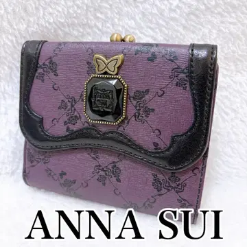[ 새상품급 ] ANNA SUI 안나수이 이단 접이식 지갑 가마구치