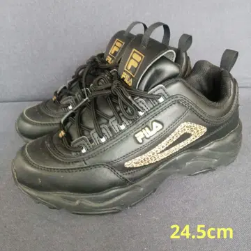 FILA 통굽 레오파드 무늬 스니커즈