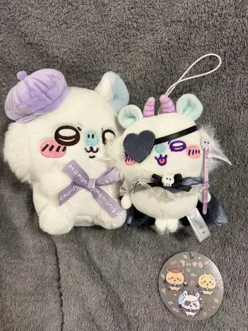 치이카와 (먼작귀) 봉제 인형 모몽가 2점