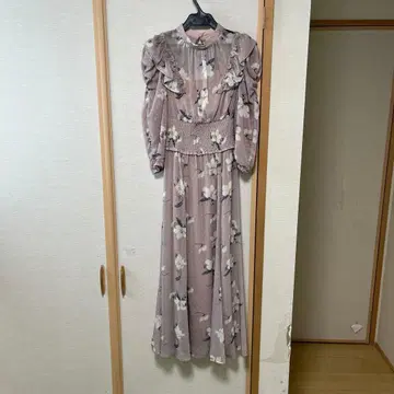 윌 셀렉션 새상품 가데니아 시어 원피스 M 핑크