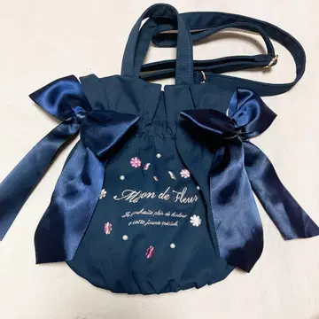 Maison de FLEUR 2Way 숄더백 네이비 플라워