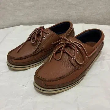 REGAL 리갈 데크 슈즈 브라운 가죽 모카신 25.5cm