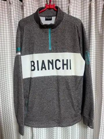 Bianchi 하프 지퍼 맨투맨 트레이닝복 그레이 L
