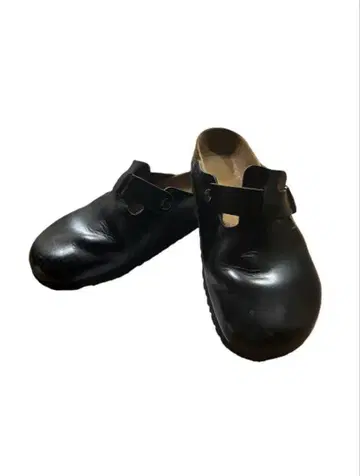 BIRKENSTOCK 보스턴 블랙 천연 가죽 42 27.0cm