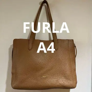 [A4 대응] FURLA GRACE 훌라 그레이스 L 천연 가죽 토트백