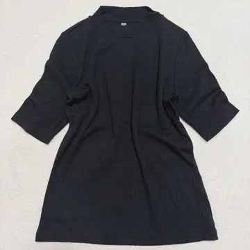 UNIQLO 리브 T셔츠 모크넥 노움코어 오피스 캐주얼 M