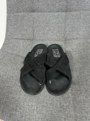 ISLAND SLIPPER 스웨이드 샌들 스웨이드 블랙 블랙