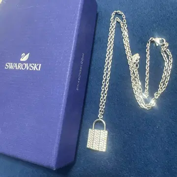 SWAROVSKI 스와로브스키 자물쇠 패드락 목걸이