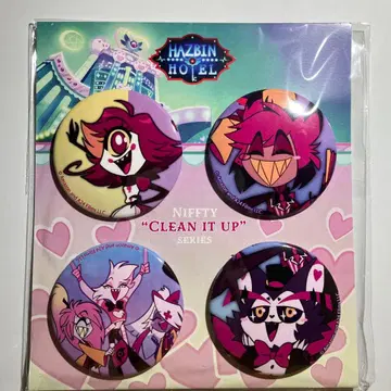 Hazbin Hotel NIFFTY CLEAN IT UP 캔뱃지