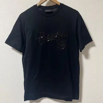 새상품급 EMPORIOARMANI 스팽글 T셔츠 L 아르마니 블랙
