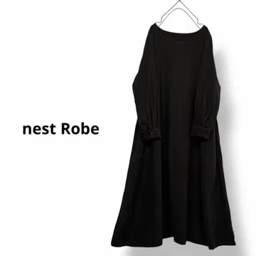 nest Robe 린넨 원피스 린넨울 원피스 블랙