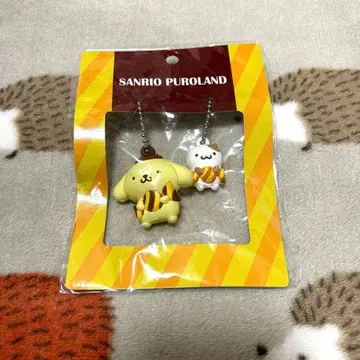 산리오 퓨로랜드 러버 마스코트 폼폼푸딩 마핀 키링