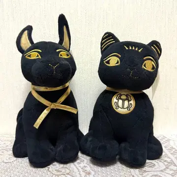 대영 박물관 아누비스 & 바스테트 봉제 인형 2세트 이집트 택 포함