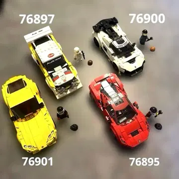 정품 LEGO 레고 스피드 챔피언스 4점 설명서 예비 부품 포함