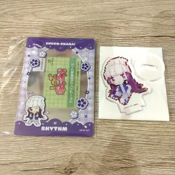 수호캐릭터 리듬 아크릴 스탠드 도트 그림 경질 케이스