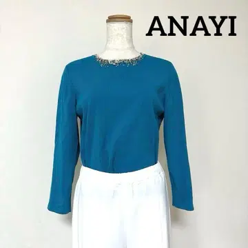 ANAYI 아나이 상의 에메랄드 블루 비쥬
