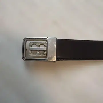 BALLY 벨트 블랙 실버 버클