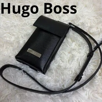 컨디션 최상 Hugo Boss GalleryA 이탈리아 가죽 넥 파우치