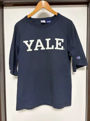 YALE 챔피온 T1011 티셔츠 USA제 네이비 S 사이즈