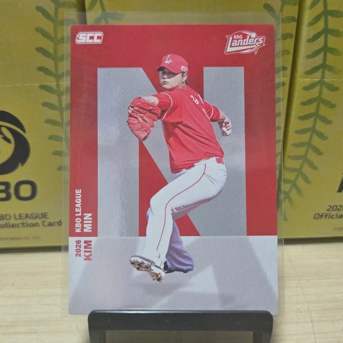 2026 scc kbo 오피셜 SSG 김민 알파벳 판매합니다.