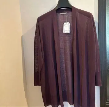 새상품 theory luxe 시어 가디건 24ss 러스틱 퍼플