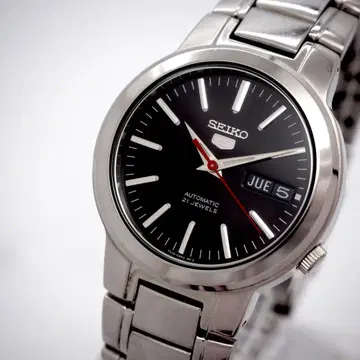 167 가동 SEIKO 시계 블랙 자동 와인딩 세이코 파이브 데이데이트