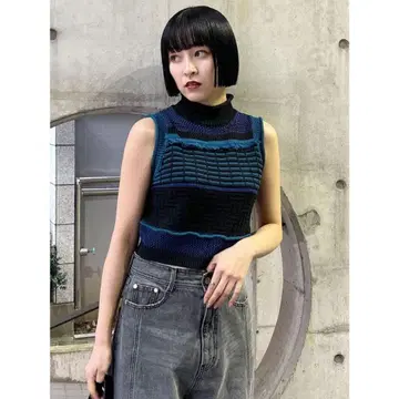 [새상품급] MURUA 크로셰 프린지 니트