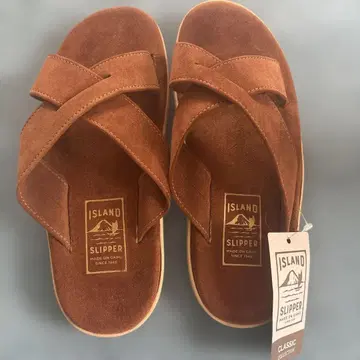 가격 인하 ISLAND SLIPPER PEANUT SUEDE 28cm
