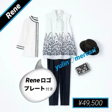 새상품급 49,500엔 Rene 바이컬러 가디건 (봄/여름) 38 36