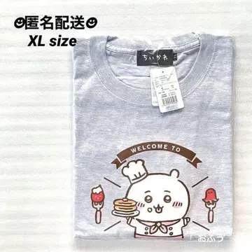 치이카와 카페 Cafe 티셔츠 웰컴 애쉬 XL 요리사