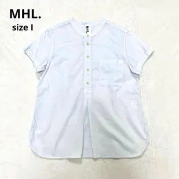 MHL. 마가렛호웰 밴드 카라 셔츠 코튼 린넨 블라우스