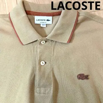 LACOSTE 피케 셔츠 베이지 CLASSIC FIT 남성용