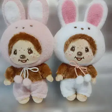 몽치치 토끼 MB 봉제 인형 2체 세트
