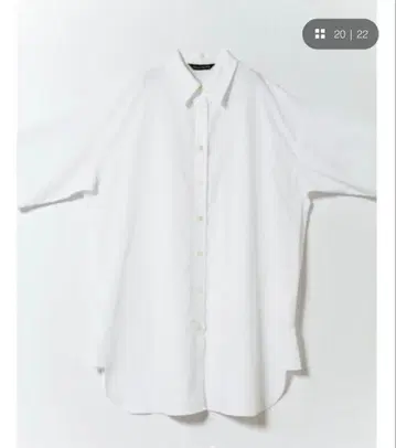 미즈이로 인드 하프 슬리브 와이드 셔츠 원피스