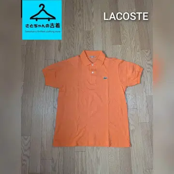 [ LACOSTE ] 문자 악어 오렌지 M~L 사이즈