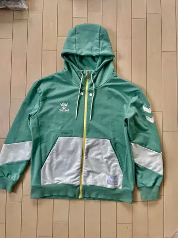 험멜 Hummel 맨투맨 풀집업 자켓 페일 그린