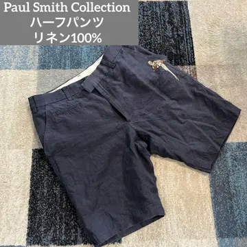 Paul Smith 숏팬츠 하프 팬츠 린넨 자수 팬츠