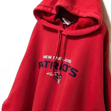 NFL 뉴잉글랜드 페이트리어츠 자수 후드 맨투맨 레드 빨간색 구제 의류