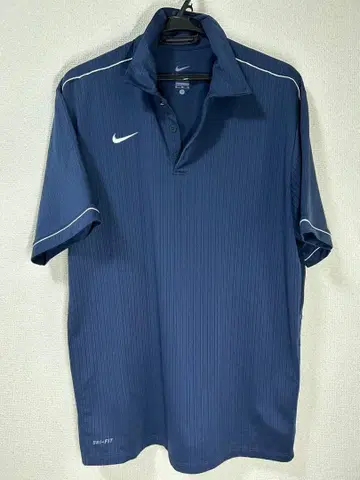 할인! NIKE Dri-FIT 피케 셔츠 네이비 XL
