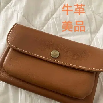 소가죽 지갑 브라운 가격 인하
