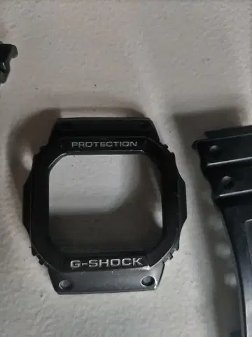 G-SHOCK 베젤 고무 벨트 세트 블랙