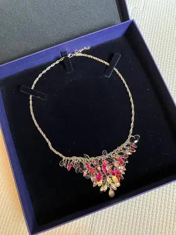 SWAROVSKI 스와로브스키 목걸이 멀티 컬러 파티